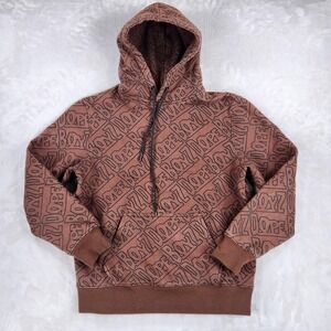 Dope Snowboarding Hoodie Sweatshirt Mens Medium Brown Dope Boyz Fleece Pullover